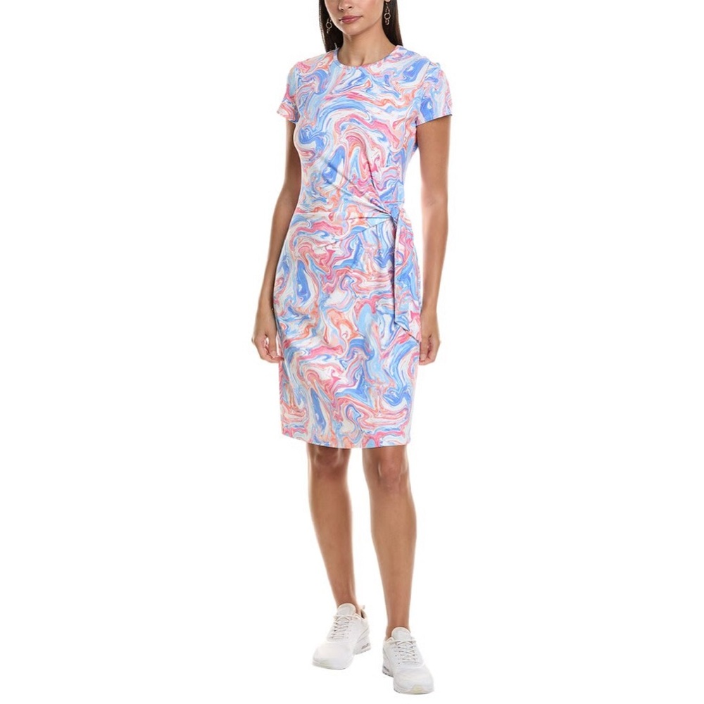 NWT J. McLaughlin Elora Catalina Cloth T-Shirt Dress In Blue Size M